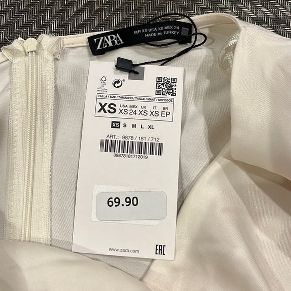 Zara Winter White cowl neck maxi - Picture 7 of 9